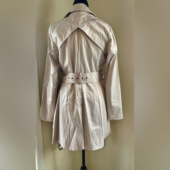 Cream Bebe trench coat. - Picture 2 of 3